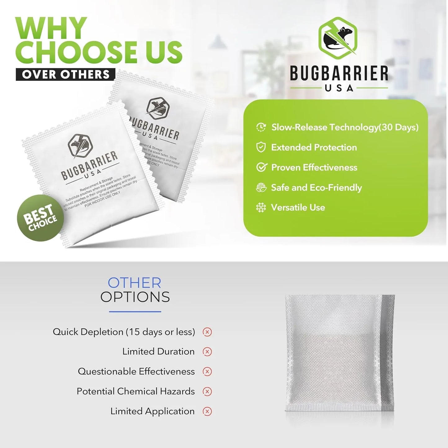 BugBarrier™ Mouse Repellent Pouches (10 Pack)