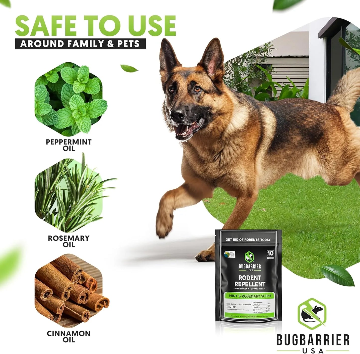 BugBarrier™ Mouse Repellent Pouches (10 Pack)